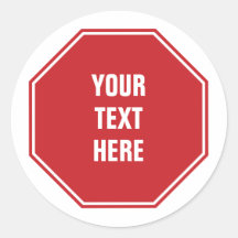 Rood stopteken met alle tekst