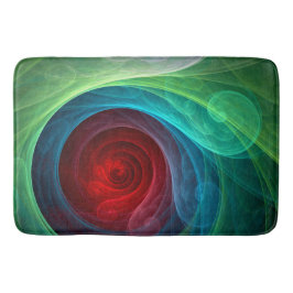 Rood Storm Bloemen Moderne Abstracte Kunst Kleuren Badmat