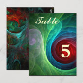 Rood Storm Bloemen Moderne Abstracte Kunst Kleuren Briefkaart (Voorkant / Achterkant)