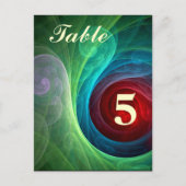 Rood Storm Bloemen Moderne Abstracte Kunst Kleuren Briefkaart (Voorkant)