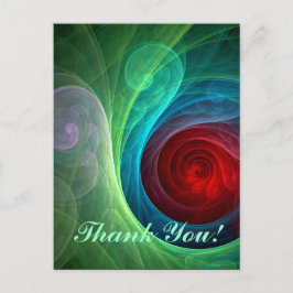 Rood Storm Bloemen Moderne Abstracte Kunst Kleuren Briefkaart