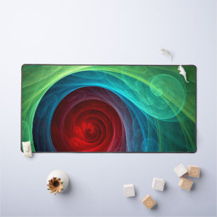 Rood Storm Bloemen Moderne Abstracte Kunst Kleuren Bureaumat