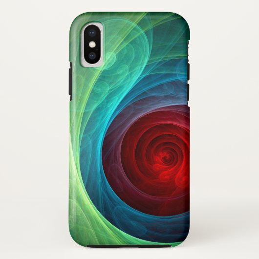 Rood Storm Bloemen Moderne Abstracte Kunst Kleuren Case-Mate iPhone Case (Achterkant)