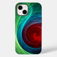 Rood Storm Bloemen Moderne Abstracte Kunst Kleuren