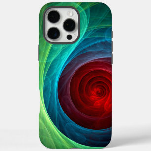Rood Storm Bloemen Moderne Abstracte Kunst Kleuren iPhone 16 Pro Max Hoesje