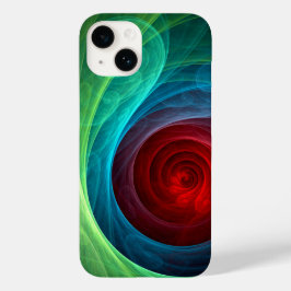 Rood Storm Bloemen Moderne Abstracte Kunst Kleuren Case-Mate iPhone 14 Hoesje