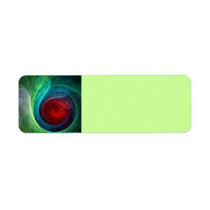 Rood Storm Bloemen Moderne Abstracte Kunst Kleuren Etiket