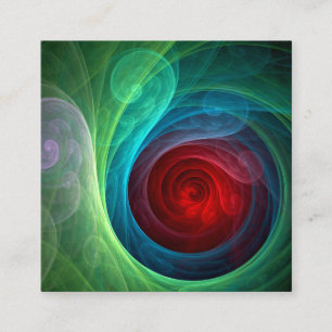 Rood Storm Bloemen Moderne Abstracte Kunst Kleuren Informatiekaartje