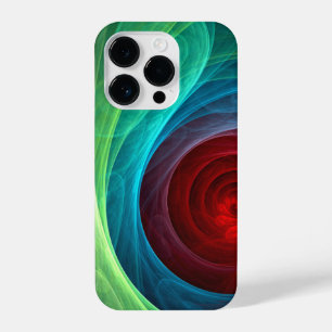Rood Storm Bloemen Moderne Abstracte Kunst Kleuren iPhone 14 Plus Hoesje