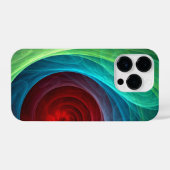 Rood Storm Bloemen Moderne Abstracte Kunst Kleuren iPhone Hoesje (Achterkant horizontaal)