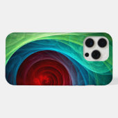 Rood Storm Bloemen Moderne Abstracte Kunst Kleuren iPhone Hoesje (Achterkant horizontaal)