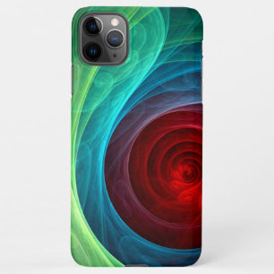 Rood Storm Bloemen Moderne Abstracte Kunst Kleuren iPhone 11Pro Max Hoesje