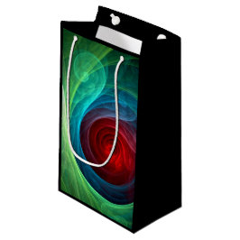 Rood Storm Bloemen Moderne Abstracte Kunst Kleuren Klein Cadeauzakje
