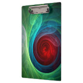 Rood Storm Bloemen Moderne Abstracte Kunst Kleuren Klembord (Links)