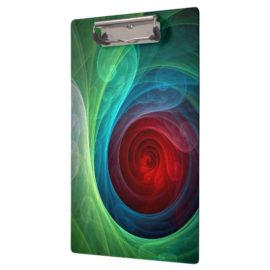 Rood Storm Bloemen Moderne Abstracte Kunst Kleuren Klembord (Links)