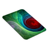 Rood Storm Bloemen Moderne Abstracte Kunst Kleuren Magneet (Rechterzijde)