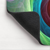 Rood Storm Bloemen Moderne Abstracte Kunst Kleuren Muismat (Hoek)