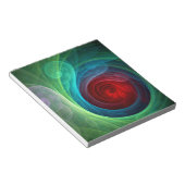 Rood Storm Bloemen Moderne Abstracte Kunst Kleuren Notitieblok (Schuin)