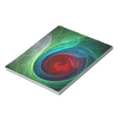 Rood Storm Bloemen Moderne Abstracte Kunst Kleuren Notitieblok (Linkerzijde)