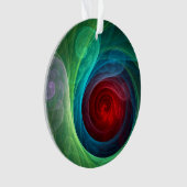 Rood Storm Bloemen Moderne Abstracte Kunst Kleuren Ornament (voorkant)