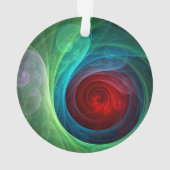 Rood Storm Bloemen Moderne Abstracte Kunst Kleuren Ornament (achterkant)