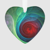 Rood Storm Bloemen Moderne Abstracte Kunst Kleuren Ornament (voorkant)