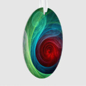 Rood Storm Bloemen Moderne Abstracte Kunst Kleuren Ornament (voorkant)