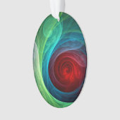 Rood Storm Bloemen Moderne Abstracte Kunst Kleuren Ornament (voorkant)