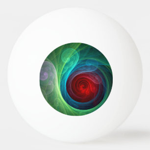 Rood Storm Bloemen Moderne Abstracte Kunst Kleuren Pingpongbal