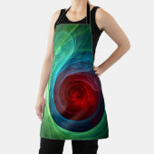 Rood Storm Bloemen Moderne Abstracte Kunst Kleuren Schort (Insitu)