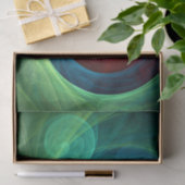 Rood Storm Bloemen Moderne Abstracte Kunst Kleuren Tissuepapier (Geschenk)