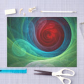 Rood Storm Bloemen Moderne Abstracte Kunst Kleuren Tissuepapier (Craft)