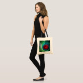 Rood Storm Bloemen Moderne Abstracte Kunst Kleuren Tote Bag (Voorkant (model))