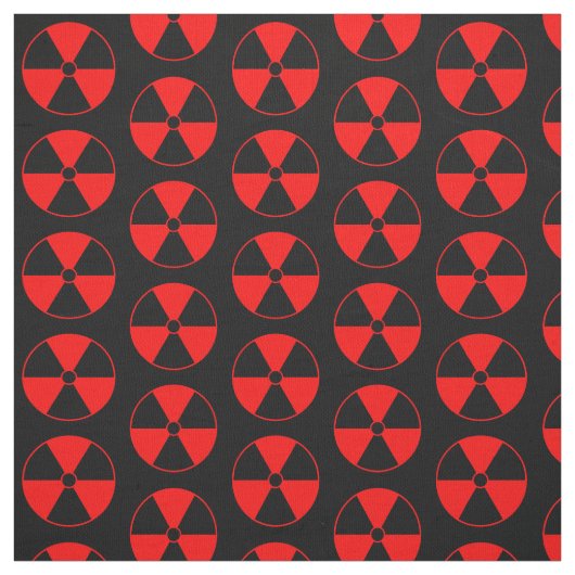 Rood stralingssymbool stof (Swatch)