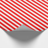 Rood Strepen Wrapping Papier (Hoek)