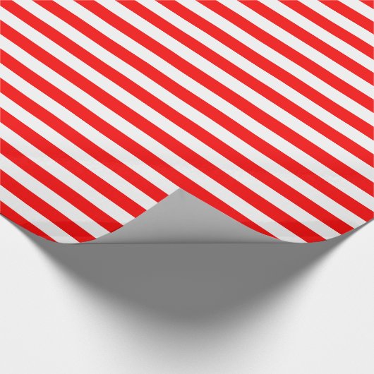 Rood Strepen Wrapping Papier (Hoek)
