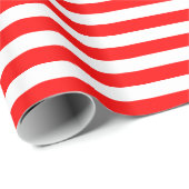 Rood Strepen Wrapping Papier (Rol Hoek)