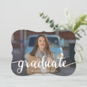 Rood stromend | Uitnodiging tot Afstuderen (Staand voorkant)