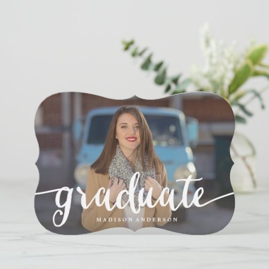 Rood stromend | Uitnodiging tot Afstuderen (Staand voorkant)