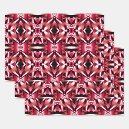 Rood stroomperspectief Kleurgradiënt gevuld Art Inpakpapier Vel