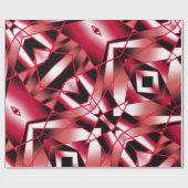 Rood stroomperspectief Verloopkleur gevuld Kunst Cadeaupapier (Vlak)