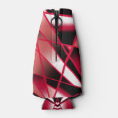 Rood stroomperspectief Verloopkleur gevuld Kunst Flesjeskoeler (Achterkant)