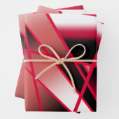 Rood stroomperspectief Verloopkleur gevuld Kunst Inpakpapier Vel (In situ)