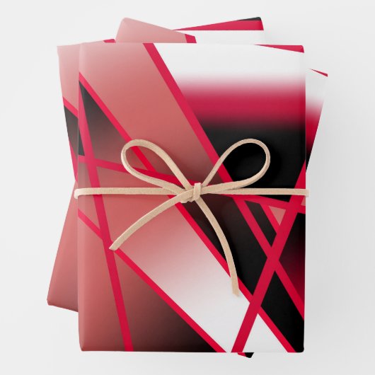 Rood stroomperspectief Verloopkleur gevuld Kunst Inpakpapier Vel (In situ)