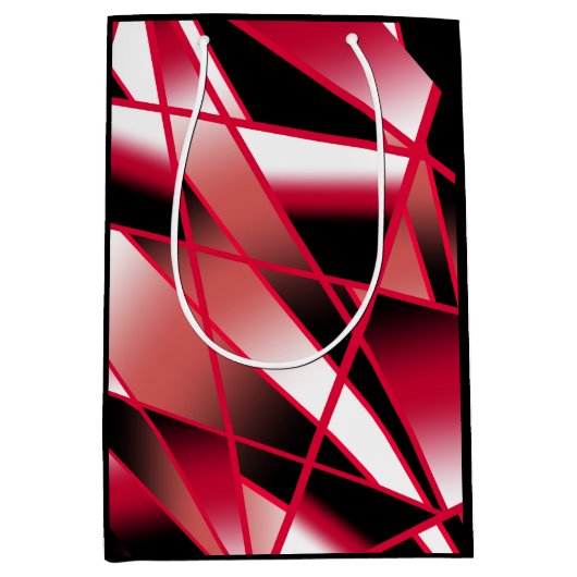 Rood stroomperspectief Verloopkleur gevuld Kunst Medium Cadeauzakje (Voorkant)