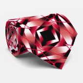 Rood stroomperspectief Verloopkleur gevuld Kunst Stropdas (Opgerold)