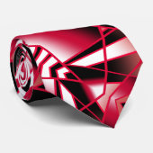 Rood stroomperspectief Verloopkleur gevuld Kunst Stropdas (Opgerold)