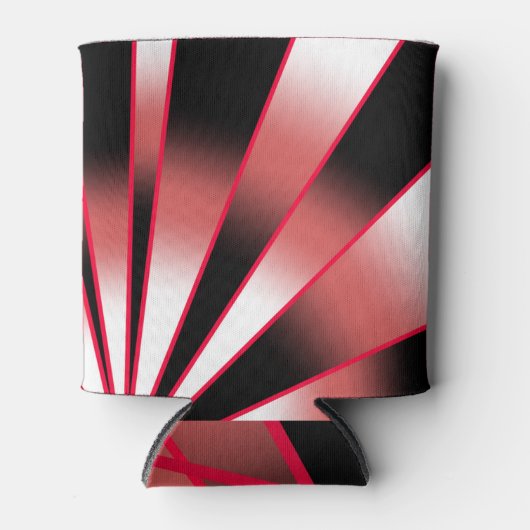 Rood-stroomperspectief Verloopkleur Vulling Tekeni Blikjeskoeler (Voorkant)