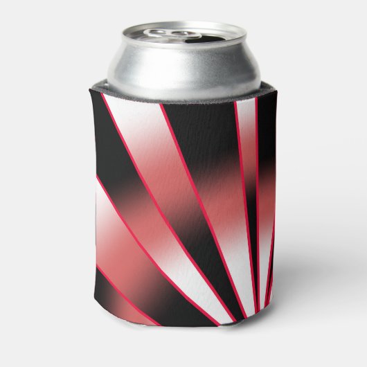 Rood-stroomperspectief Verloopkleur Vulling Tekeni Blikjeskoeler (Blikje Achterkant)