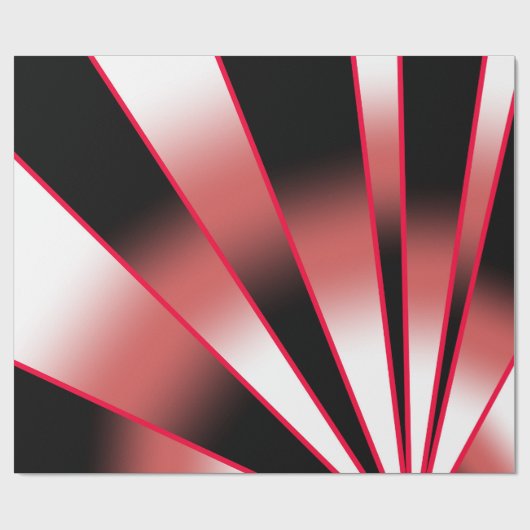 Rood-stroomperspectief Verloopkleur Vulling Tekeni Cadeaupapier (Vlak)